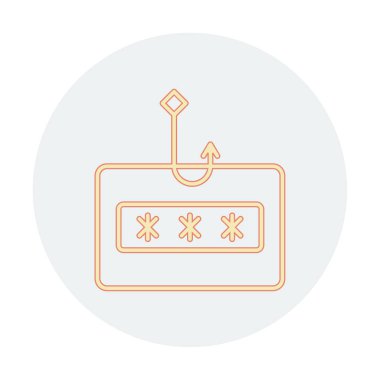 Phishing simgesi, düz tasarım illüstrasyon tasarımı