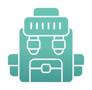 Askeri Sırt Çantası vektör çizimi