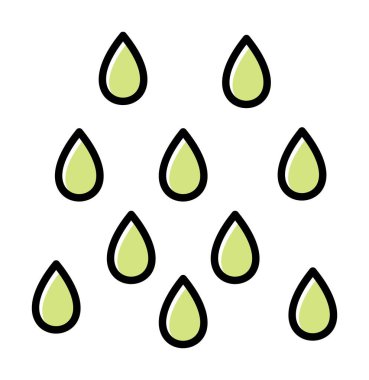 yağmur simgesi, vektör illüstrasyonu  