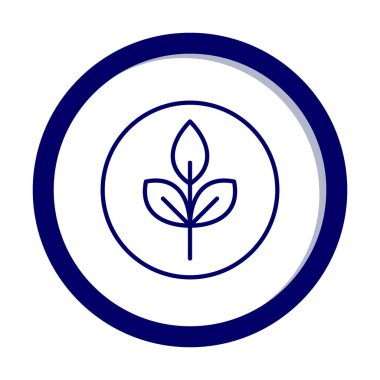 Yaprak logosu tasarımının vektör çizimi. Ekoloji kavramı 