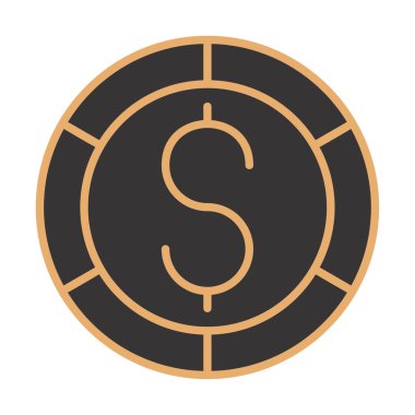 dolar işareti simgesiyle sikke