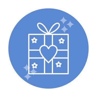 hediye kutusu ikon vektör çizimi tasarımı 