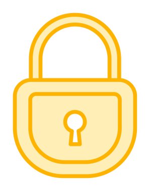 asma kilit web simgesi, vektör illüstrasyonu 