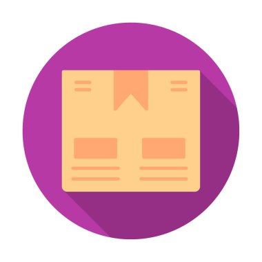 Taşıma Kutusunun vektör illüstrasyonu modern simge                             