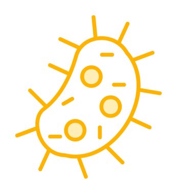 düz basit Amoeba simge vektör çizimi