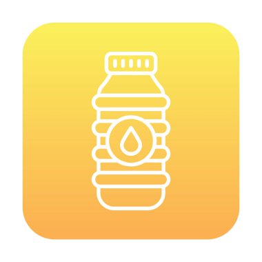 su şişesi simgesi, vektör illüstrasyonu    