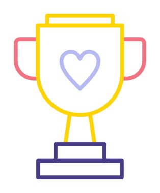 kupa vektör simgesi basit tasarım