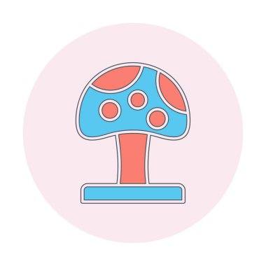 Mushroom icon, vector illustration simple design