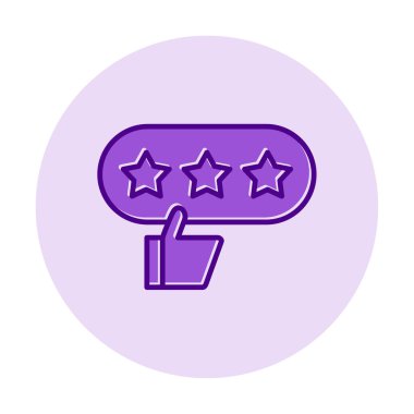 derecelendirme vektör simgesi, İyi İnceleme konsepti                         