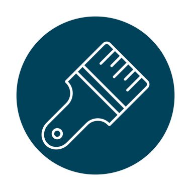 fırça ağ ikonu vektör illüstrasyonu