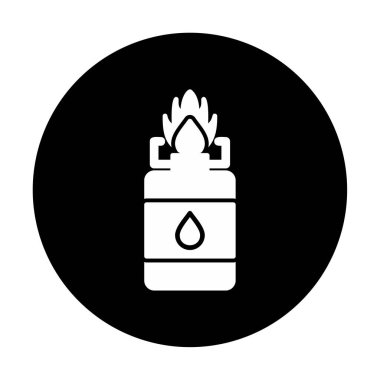 Basit Kamp Gaz ikonu vektör çizimi 