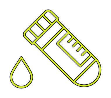 Kan Test Ağı simgesi, vektör illüstrasyonu