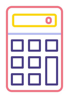 hesap makinesi web simge vektör çizim