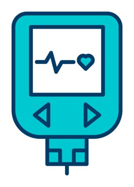 modern basit Glucometer resimleme