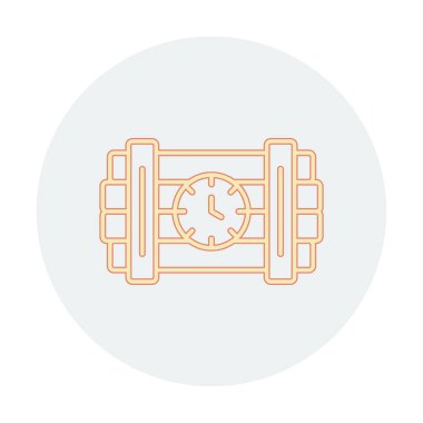 Zaman bombası ikonu vektör illüstrasyonu.