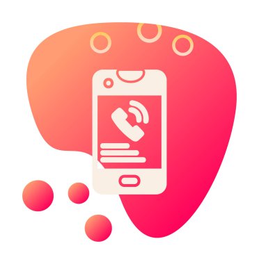 telefon arama simgesi, vektör tasarımı