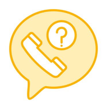 Basit kaçırılan çağrı simgesi, vektör illüstrasyonu