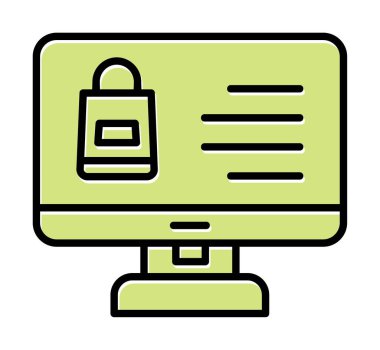 ekran simgesi, vektör illüstrasyonunu izle