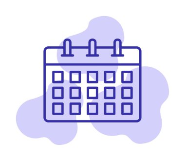 Takvim web simge vektör çizim