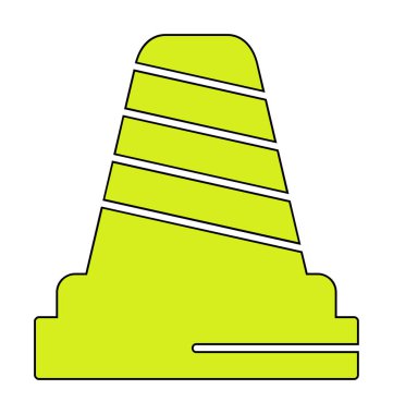 Basit trafik konisi vektör resimlemesi  