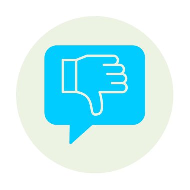 Hoşlanmıyorum. Web simgesi basit illüstrasyon 