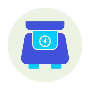 ölçekli düz simge, vektör illüstrasyonu