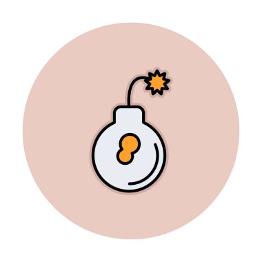 Bomba simgesinin vektör illüstrasyonu