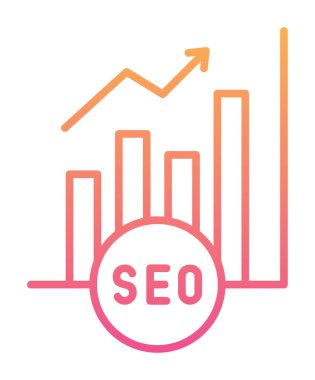 Basit Analitik simge, vektör illüstrasyonu