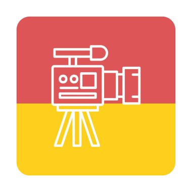 düz basit kamera simgesi vektör illüstrasyon tasarımı