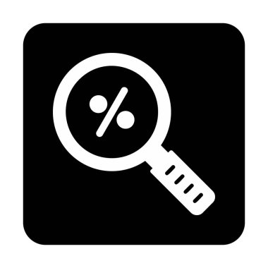 İndirimli Arama ikonu vektör illüstrasyonu