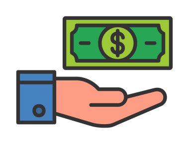 Kar simgesi vektör illüstrasyonu