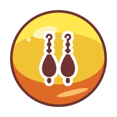 Küpe vektör illüstrasyon tasarımı                   