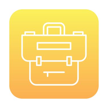 Çanta. Web simgesi basit illüstrasyon  