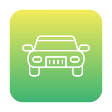 araba web simgesi basit illüstrasyon 