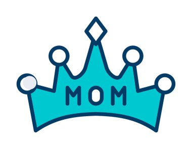 Web simgesi, vektör çizim taç 