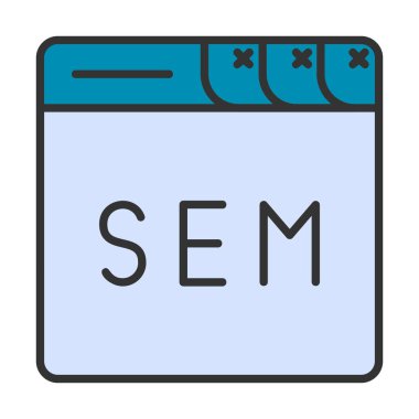 tarayıcı web simgesi, vektör illüstrasyonu 