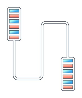 İp sporu ikonunu atlıyorum. Vektör illüstrasyonu 