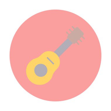 düz gitar simgesi illüstrasyonu  