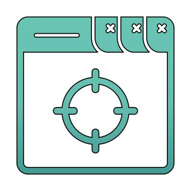 hedef simge, vektör illüstrasyonu basit tasarım