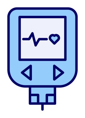 modern basit Glucometer resimleme
