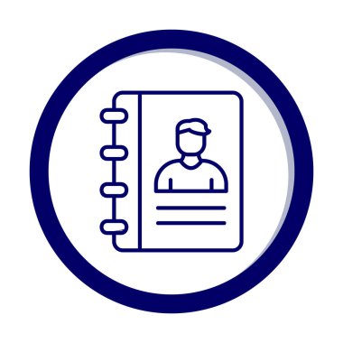 kitap simgesini başvurun, illüstrasyon vektör 