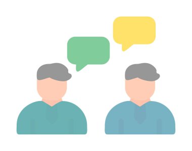 Basit Çalışma İletişim simgesi, vektör illüstrasyonu