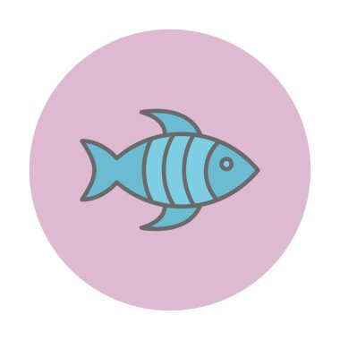 Arkaplanda grafik balık resimleme