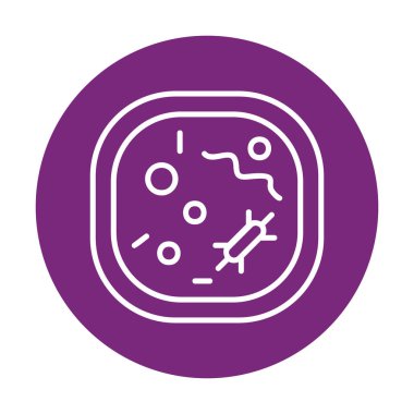 Hücre simgesi, vektör illüstrasyonu