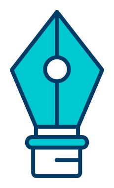 Basit kalem aracı simgesi, vektör illüstrasyonu