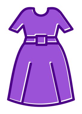 elbise web simgesi, vektör illüstrasyonu