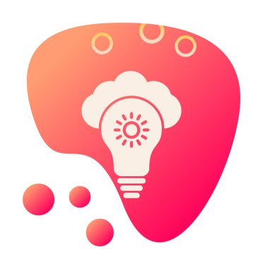 Bulut vektör ikonu. düz biçim 