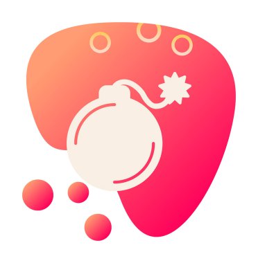 karikatür bombası, vektör illüstrasyonu