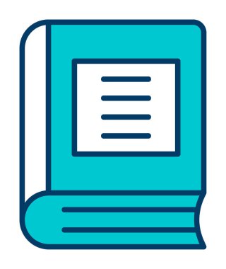 Kitap. Web simgesi basit illüstrasyon