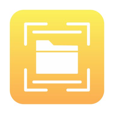 Basit Dizin Tarayıcı simgesi vektör illüstrasyon tasarımı